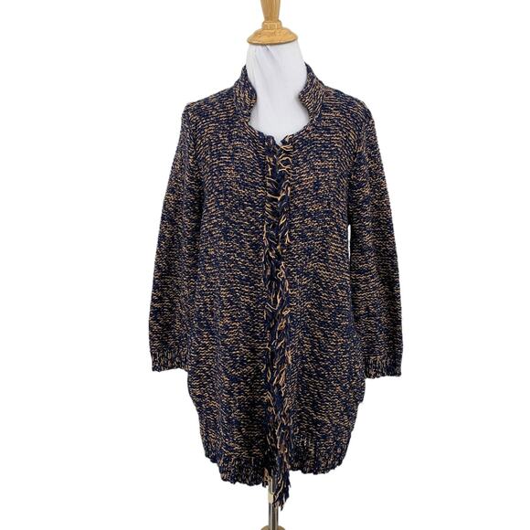 Sparrow Sweater Cardigan Womens M Medium Wool Blend Open Front Anthropologie - Picture 1 of 12
